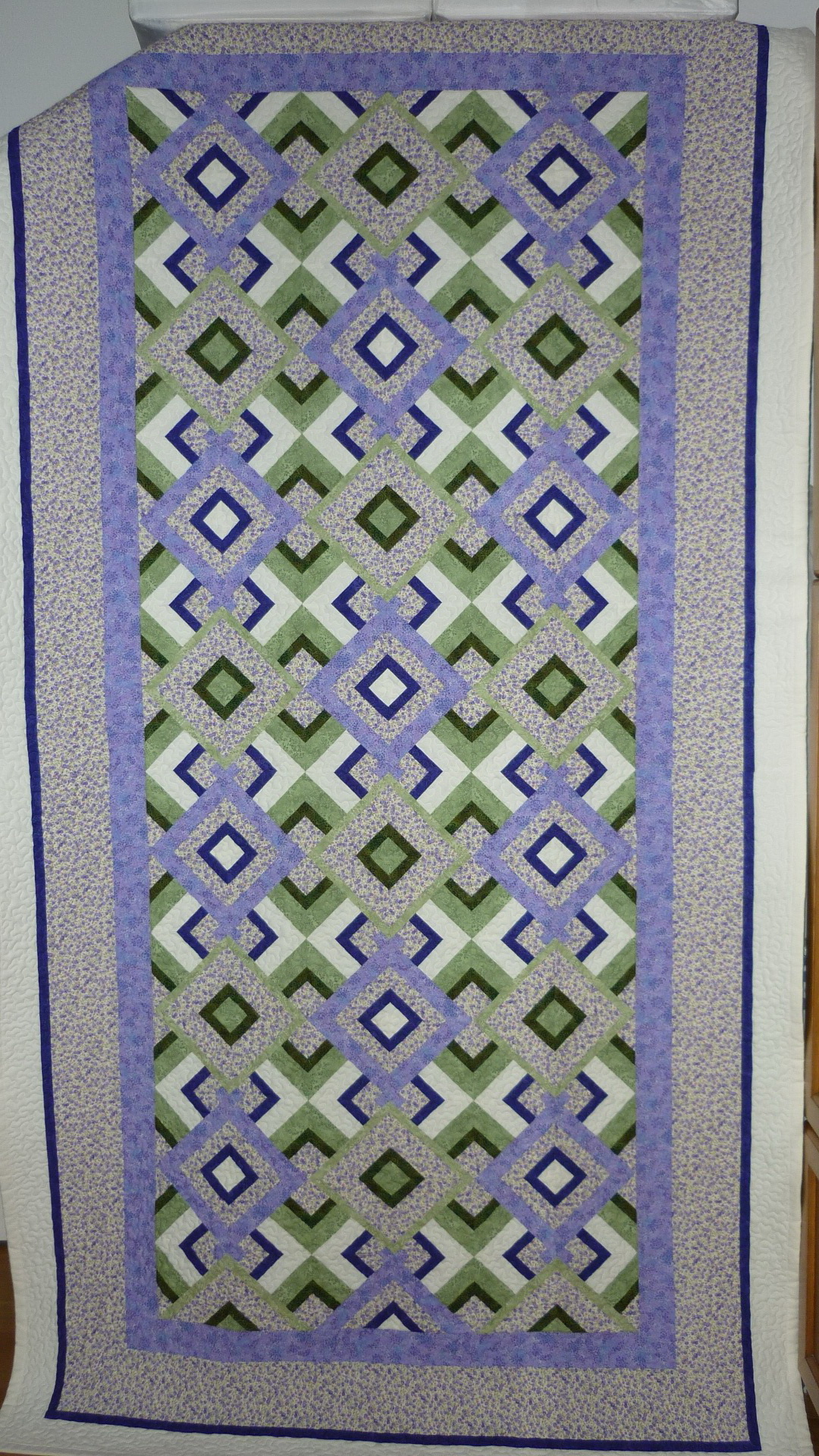 patchworková deka levanduľové potešenie dvojičky
